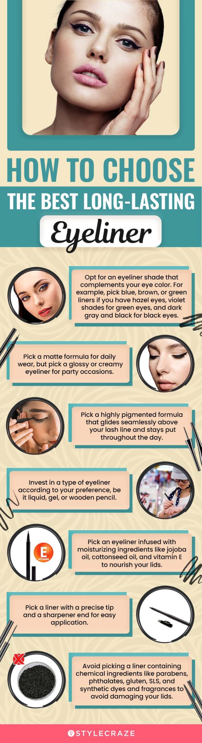 How To Choose The Best Long-Lasting Eyeliner (infographic)