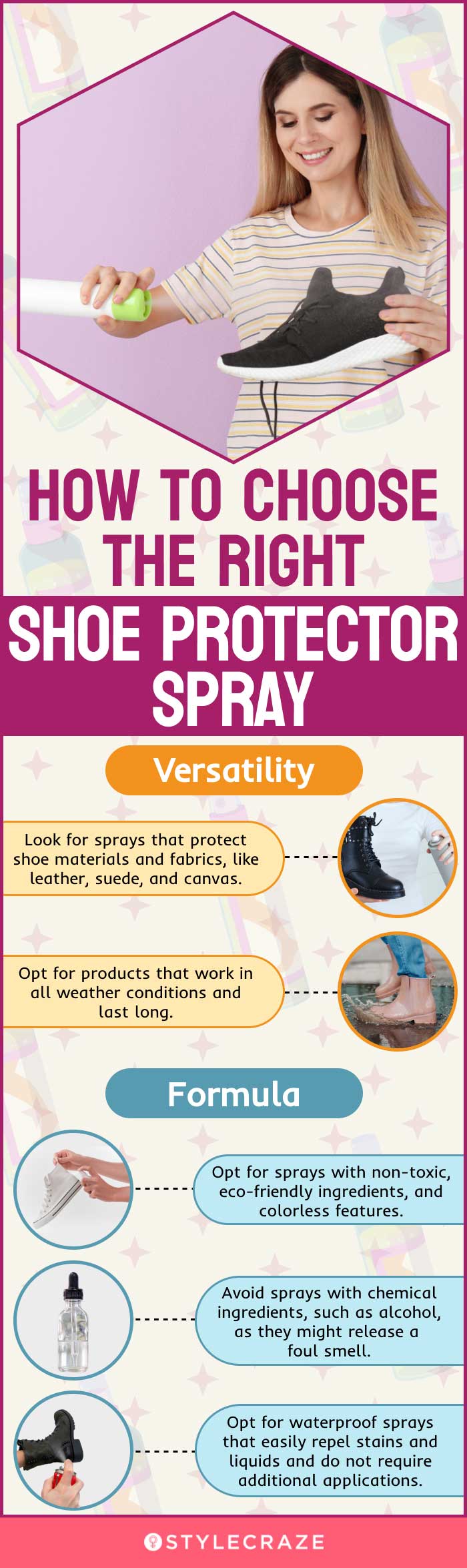 How To Choose The Right Shoe Protector Spray (infographic)