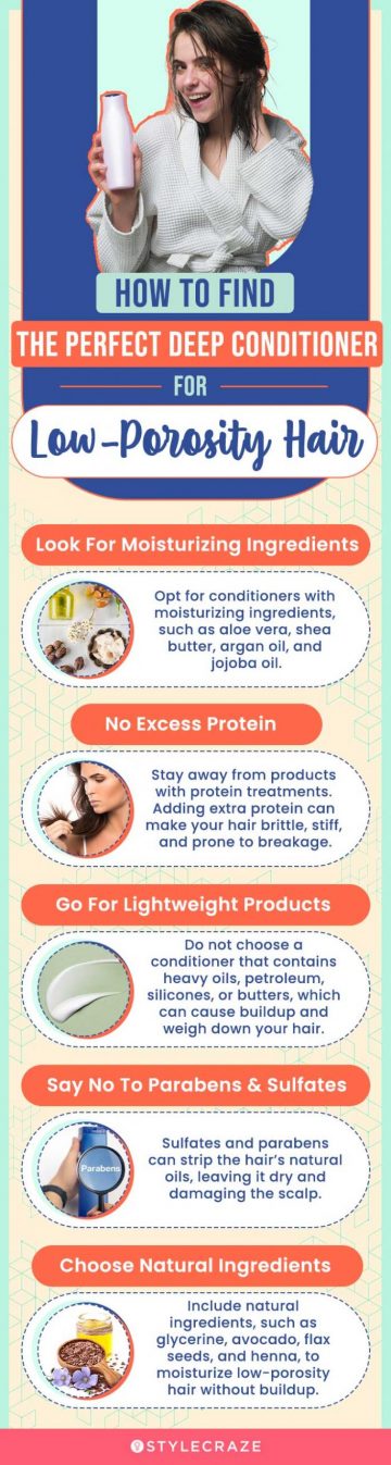 How To Find The Perfect Deep Conditioner Low-Porosity Hair (infographic)