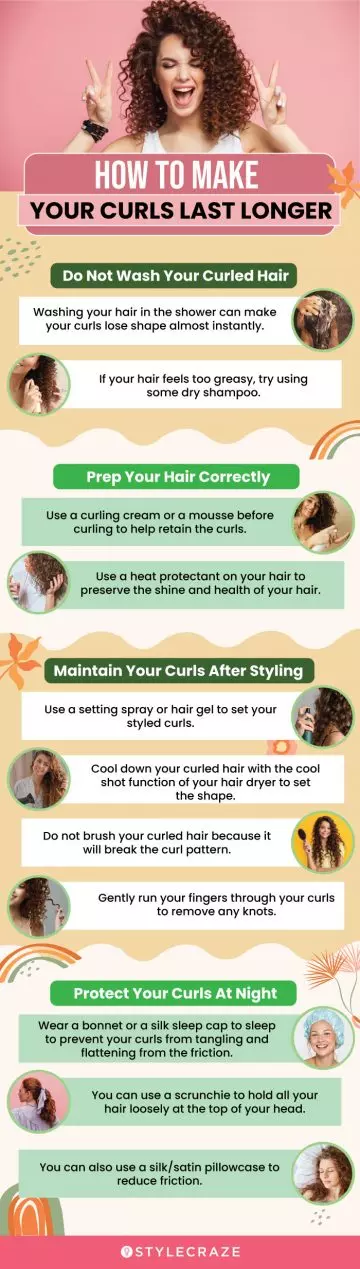 How To Make Your Curls Last Longer (infographic)