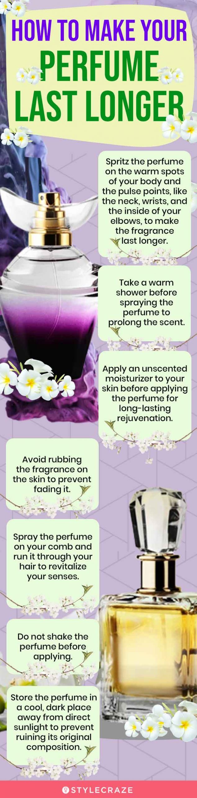 How To Make Your Perfume Last Longer (infographic)