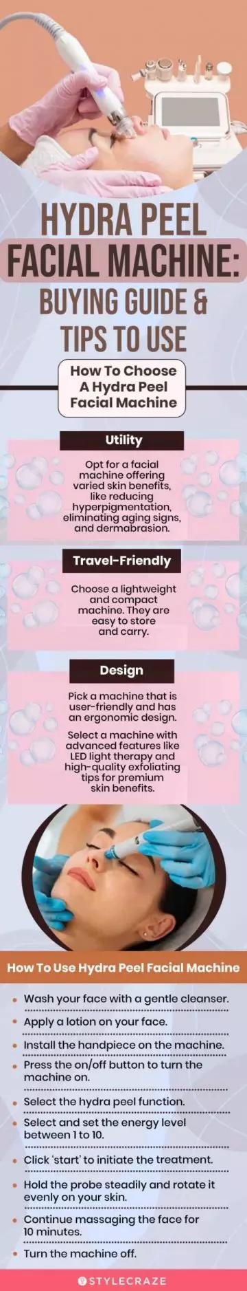Hydra Peel Facial Machine: Buying Guide & Tips To Use (infographic)