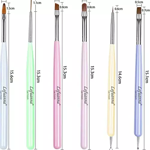 Lofuanna Nail Art Brushes Set