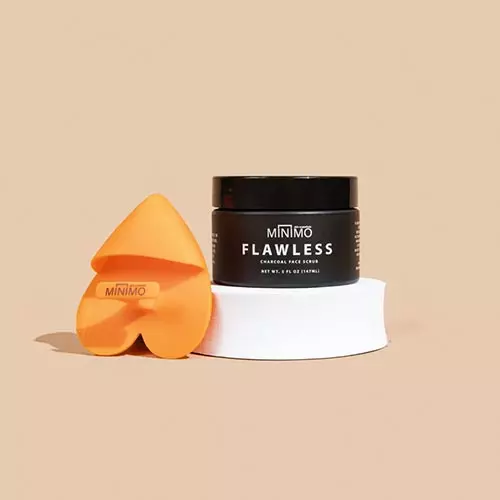 Minimo Flawless Charcoal Face Scrub for Bright Clear Skin