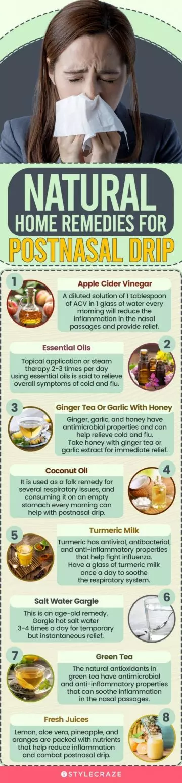 natural home remedies for postnasal drip (infographic)