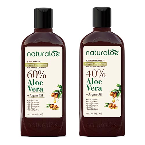 NATURALOE - Aloe Vera + Argan Oil (Shampoo & Conditioner)