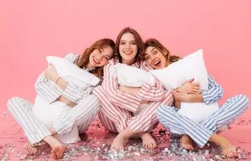 Women Having A Pajama Party