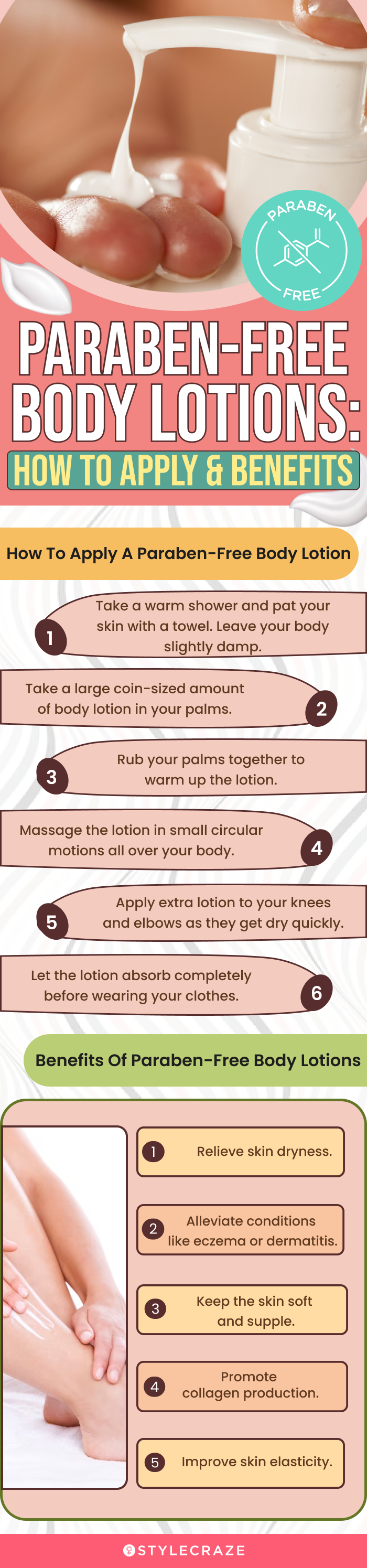 Paraben-Free Body Lotion: How To Apply & Benefits (infographic)
