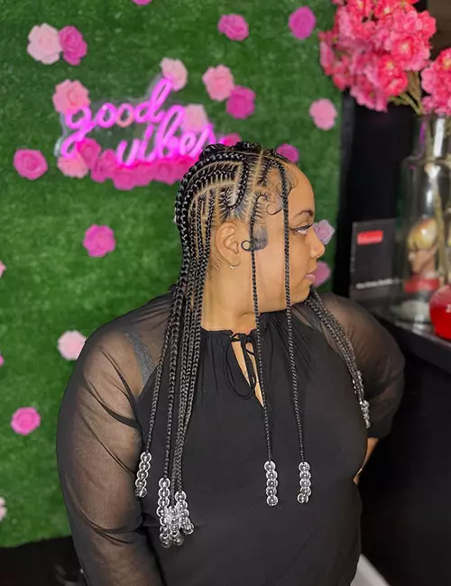 Patterned Knotless Braids