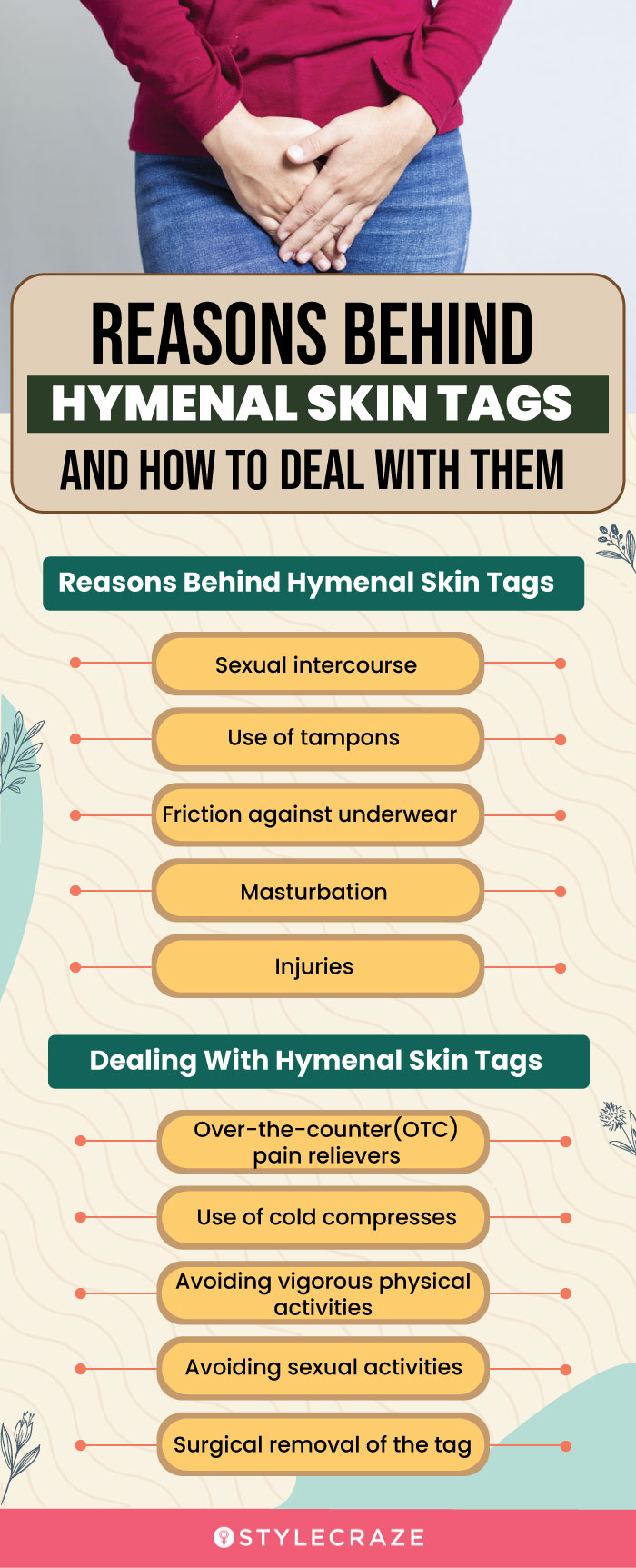 reasons behind hymenal skin tags and how to deal with them (infographic)