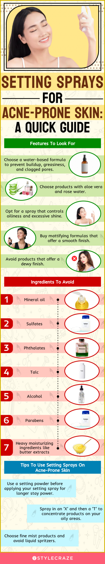 Setting Spray For Acne-Prone Skin: A Quick Guide (infographic)