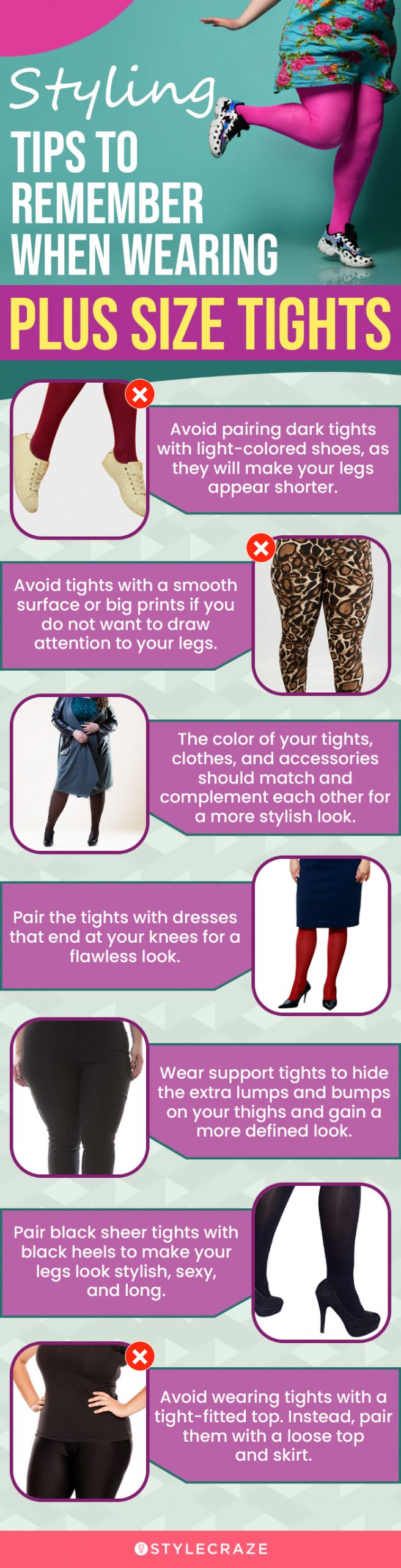 Style Tips To Remember When Wearing Plus Size Tights