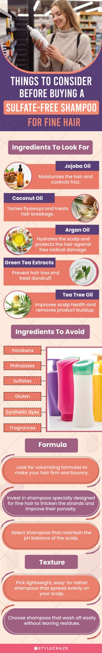 Things To Consider Before Buying A Sulfate-Free Shampoo For Fine Hair (infographic)