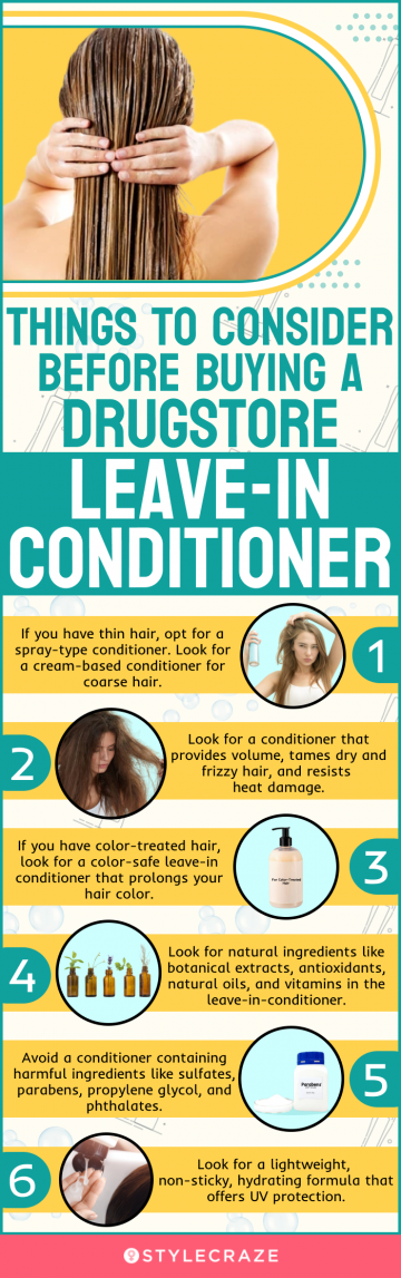 Things To Consider Before Buying Drugstore Leave-in Conditioner (infographic)