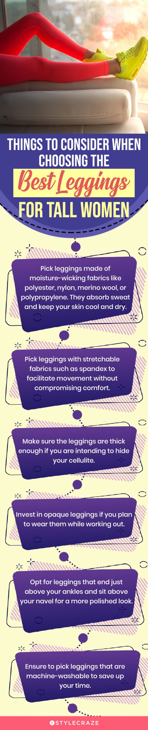 Things To Consider When Choosing The Best Leggings For Tall Women (infographic)