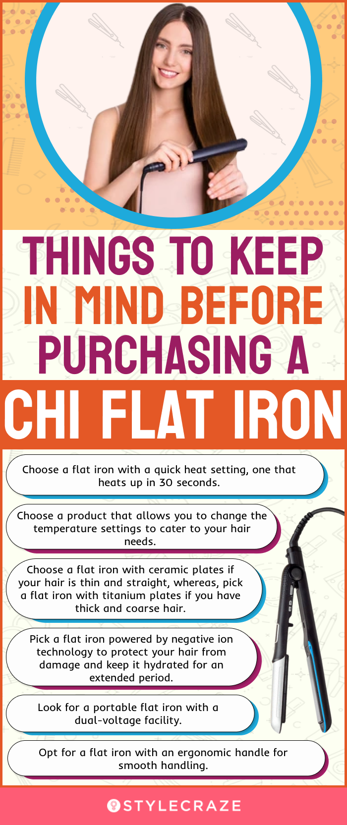 Things To Keep In Mind Before Purchasing A CHI Flat Iron (infographic)