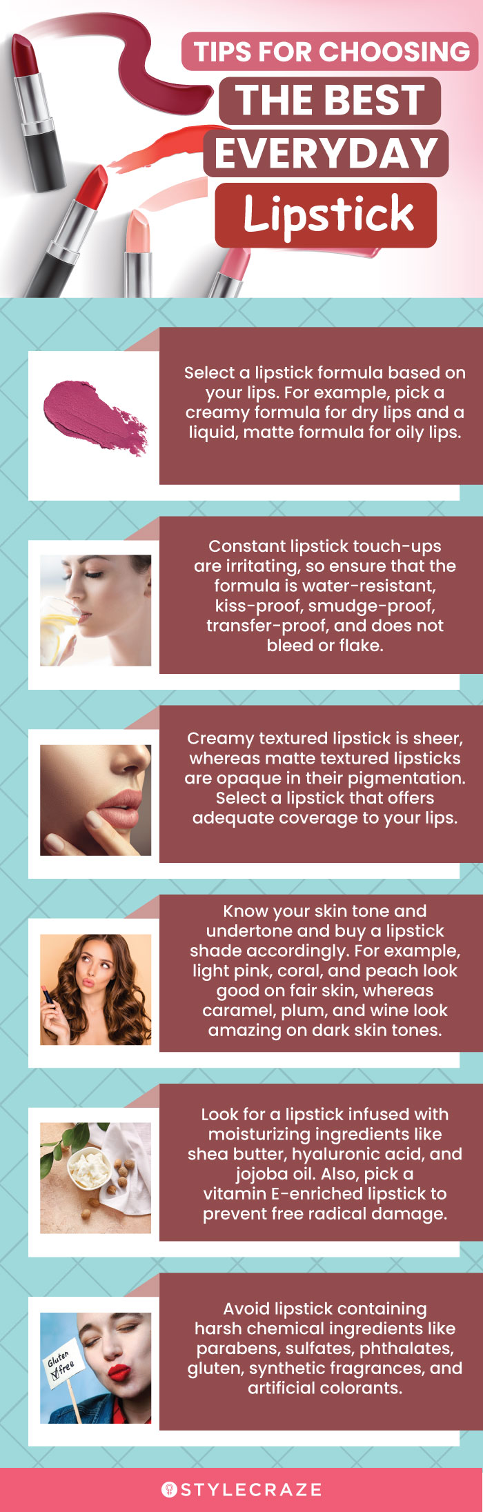 Tips For Choosing The Best Everyday Lipstick (infographic)