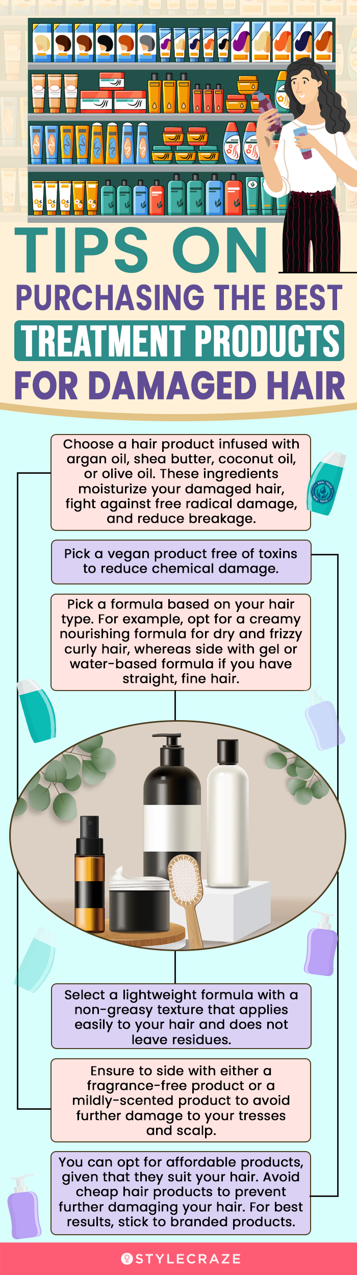 Tips On Purchasing The Best Treatment Products For Damaged Hair (infographic)