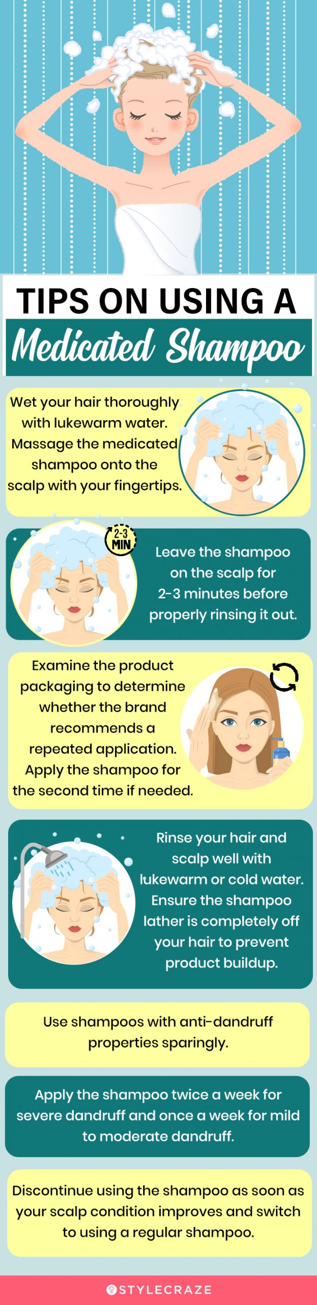 Tips On Using A Medicated Shampoo (infographic)