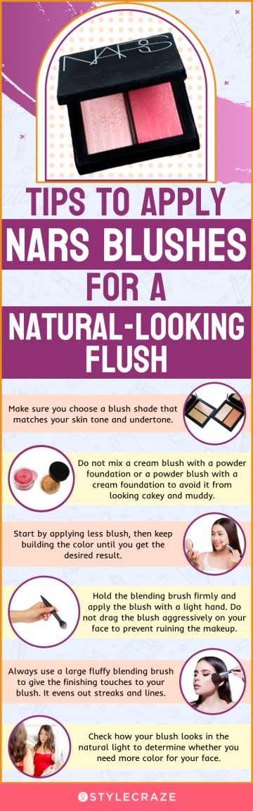 Tips To Wear NARS Blushes For A Natural-Looking Flush (infographic)
