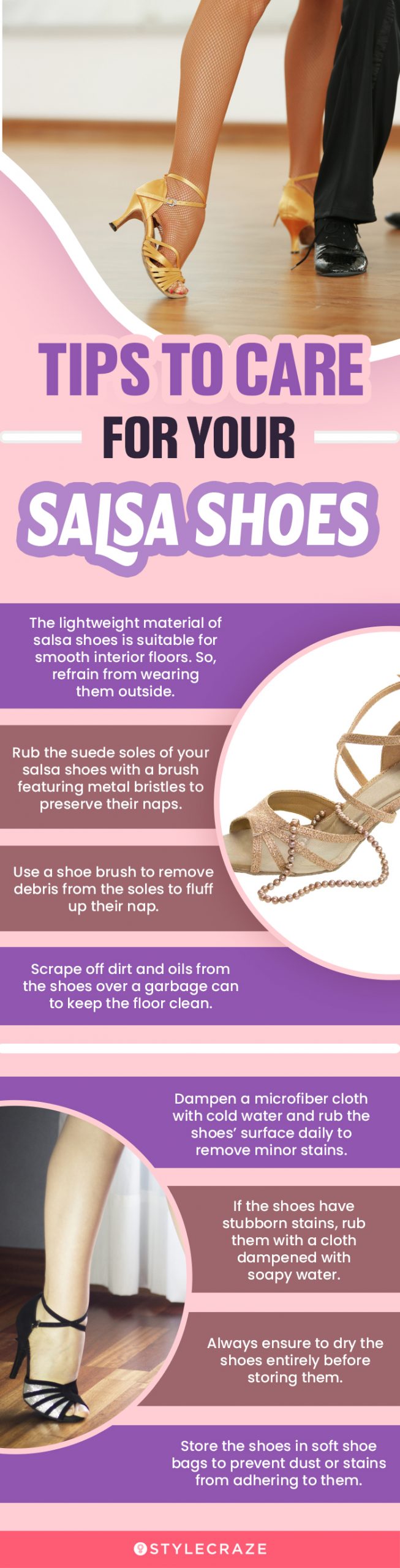 Tips To Care For Your Salsa Shoes (infographic)