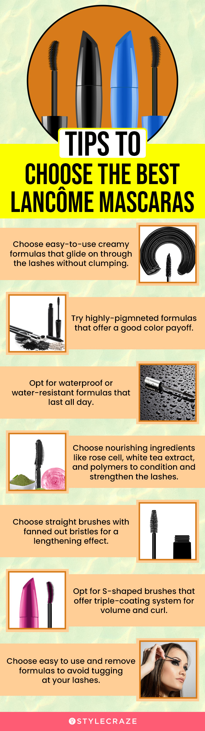 Tips To Choose The Best Lancôme Mascaras (infographic)