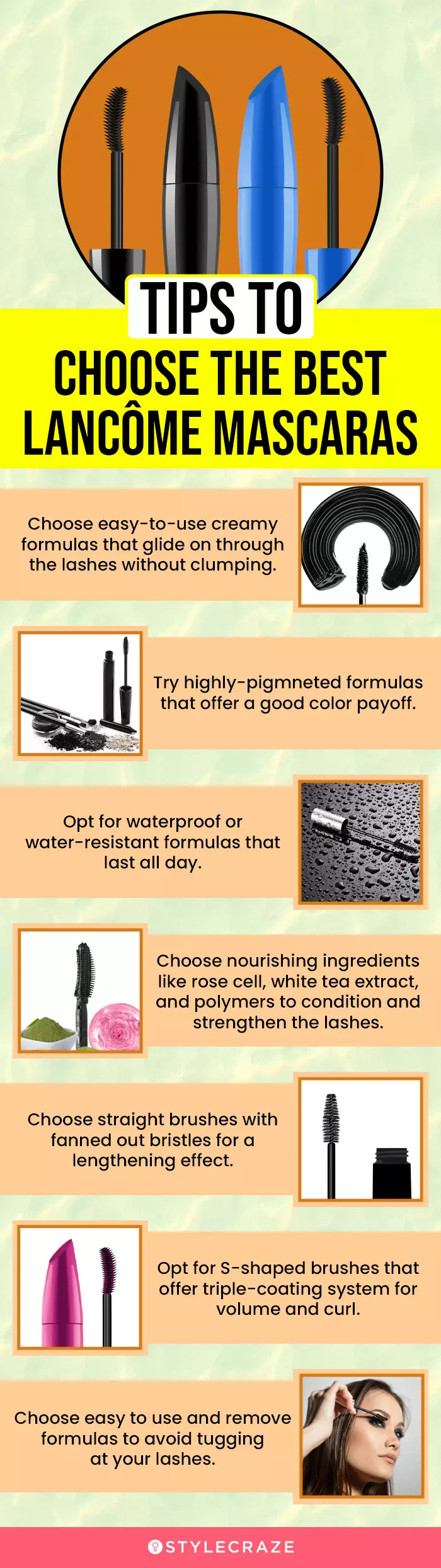 Tips To Choose The Best Lancôme Mascaras (infographic)