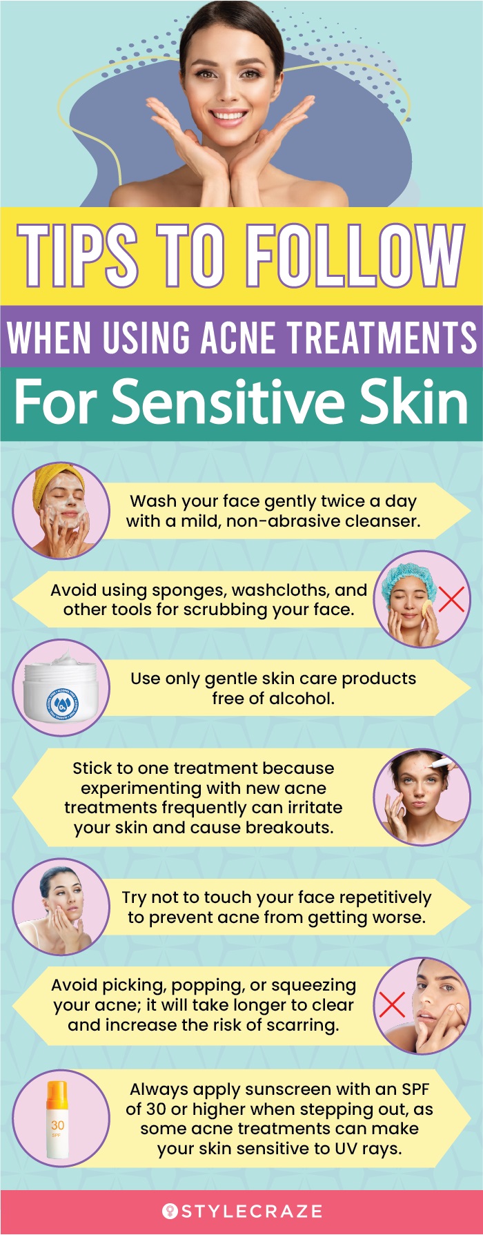 Tips To Follow When Using Acne Treatments For Sensitive Skin (infographic)