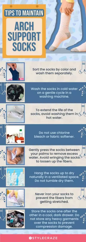 Tips To Maintain Arch Support Socks