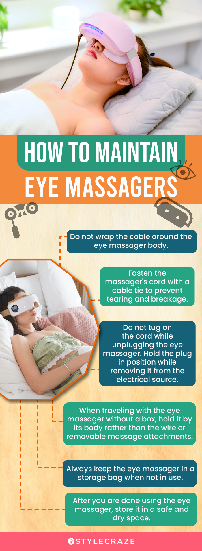 Tips To Maintain Eye Massagers (infographic)