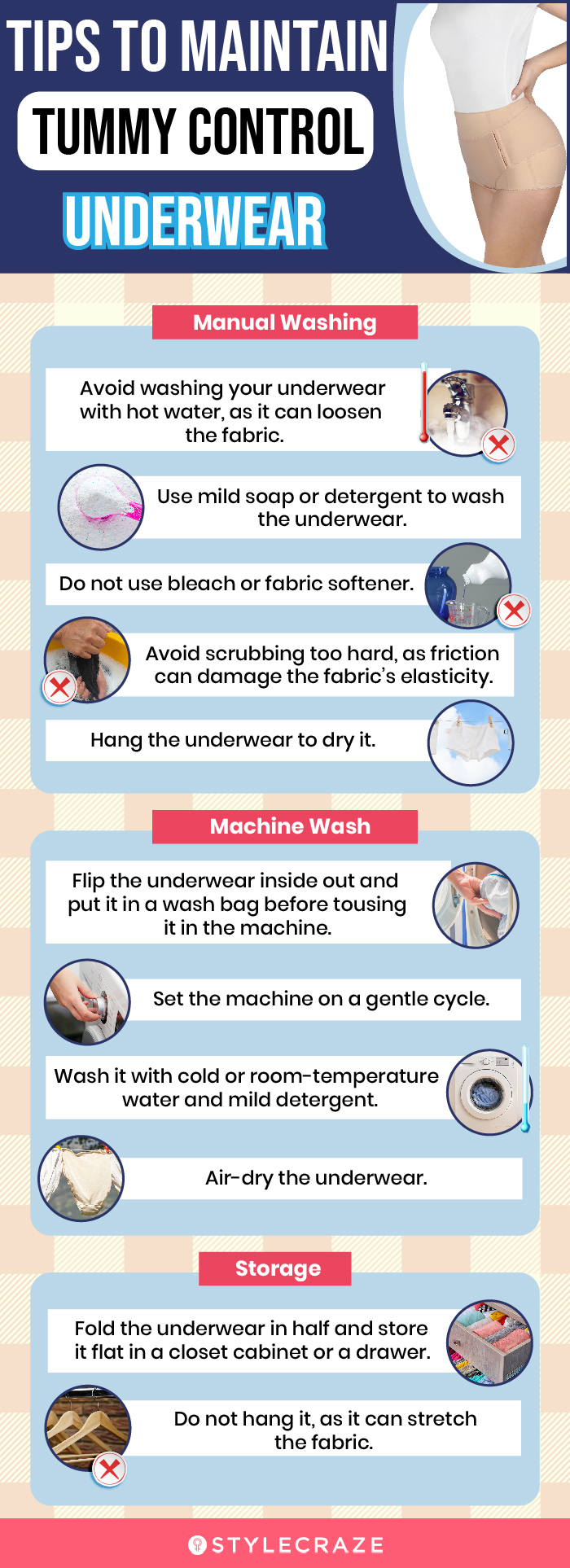 Tips To Maintain Tummy Control Underwearst (infographic)