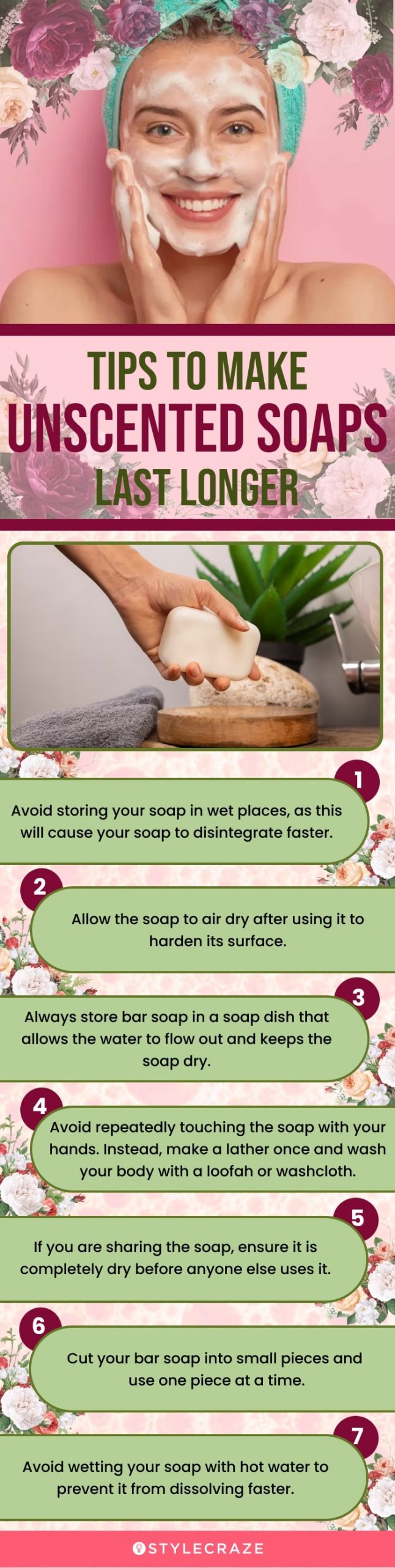 Tips To Make Unscented Soaps Last Longer (infographic)