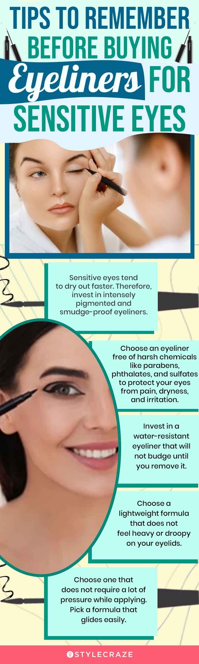 Tips To Remember Before Buying Eyeliners For Sensitive Eyes (infographic)