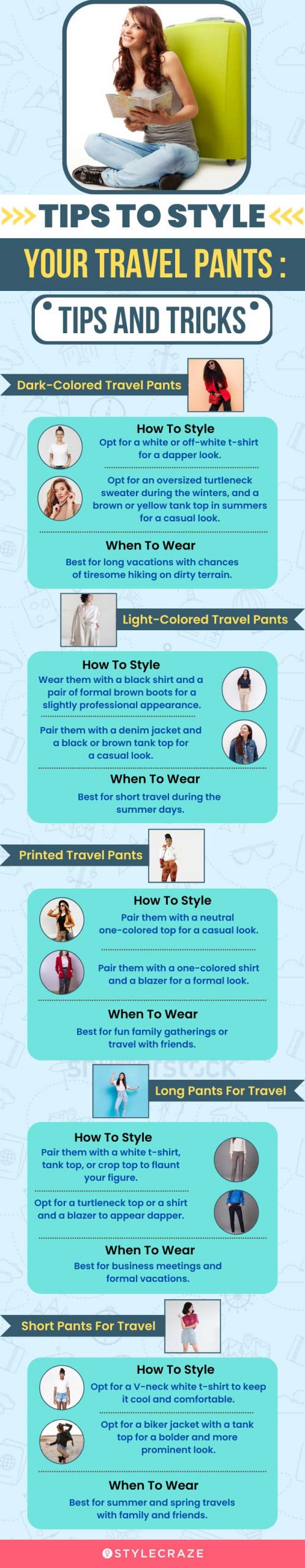 Tips To Style Your Travel Pants Tips And Tricks (infographic)