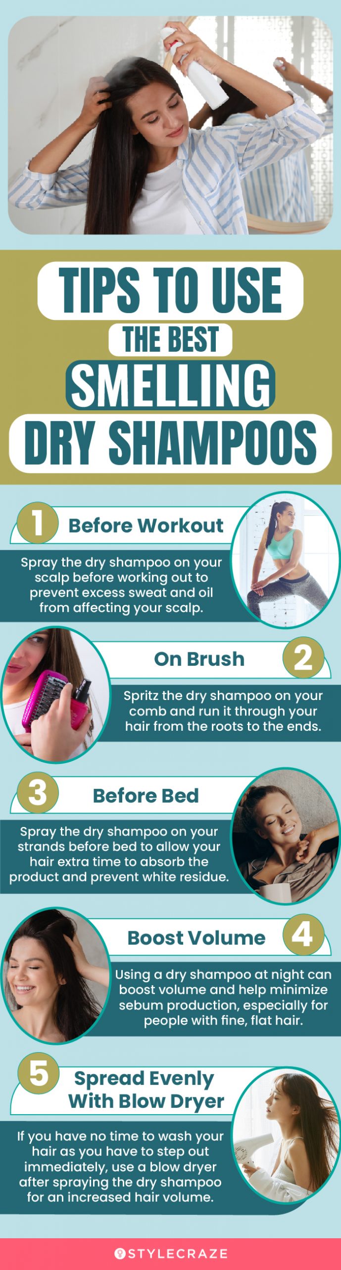 Tips To Use Smelling Dry Shampoos (infographic)