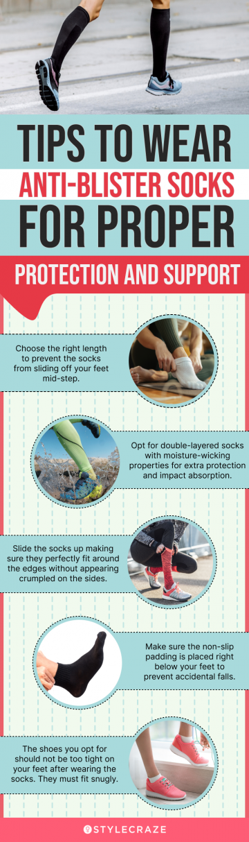  Tips To Wear Anti-Blister Socks For Proper Protection and Support (infographic)