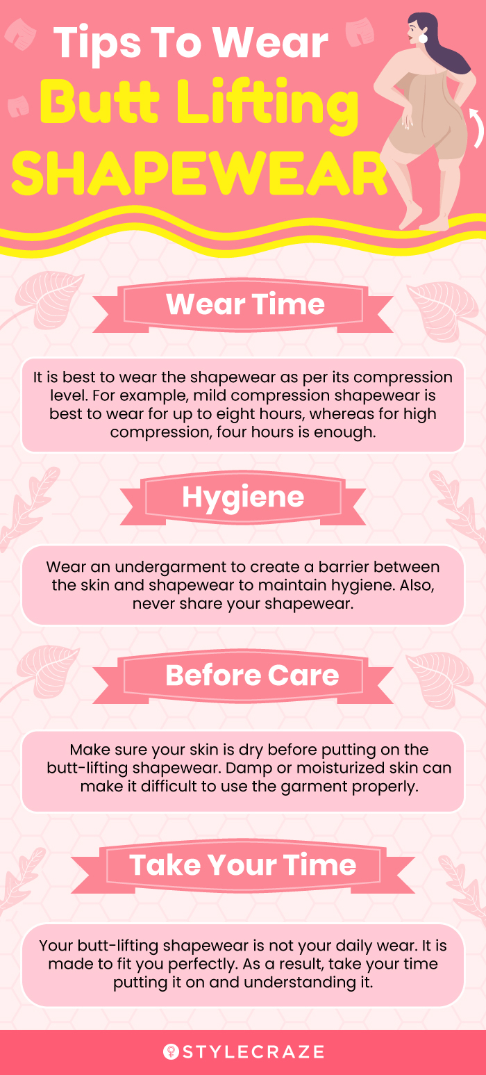 Tips To Wear Butt Lifting Shapewear (infographic)