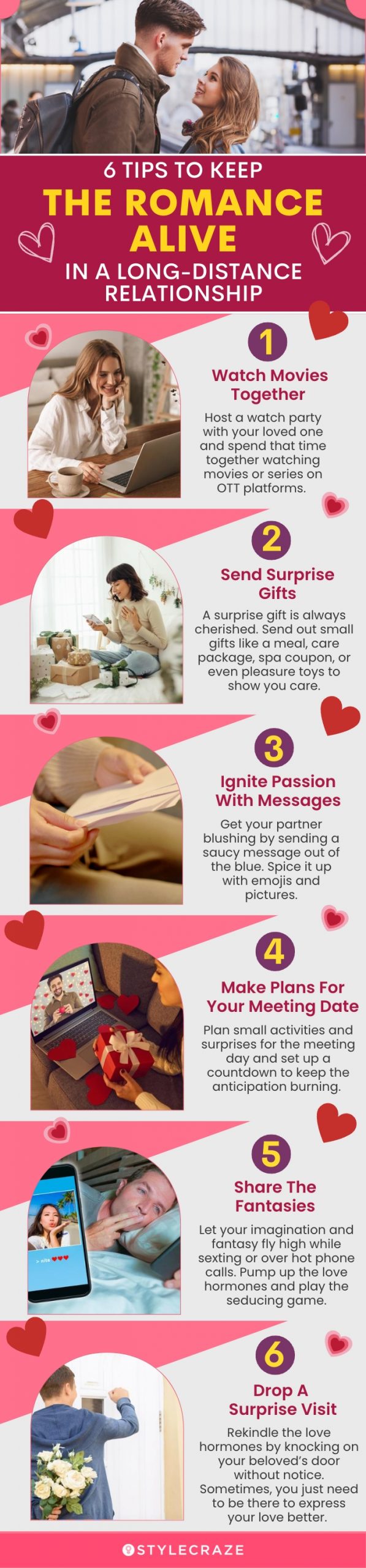 6 tips to keep romance alive in a long distance relationship (infographic)