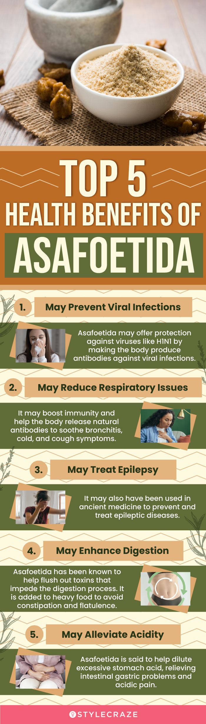 top 5 health benefits of asafoetida (infographic)