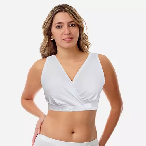 Underworks Arthritis Hook and Loop Front Closure Sleep and Leisure Bra