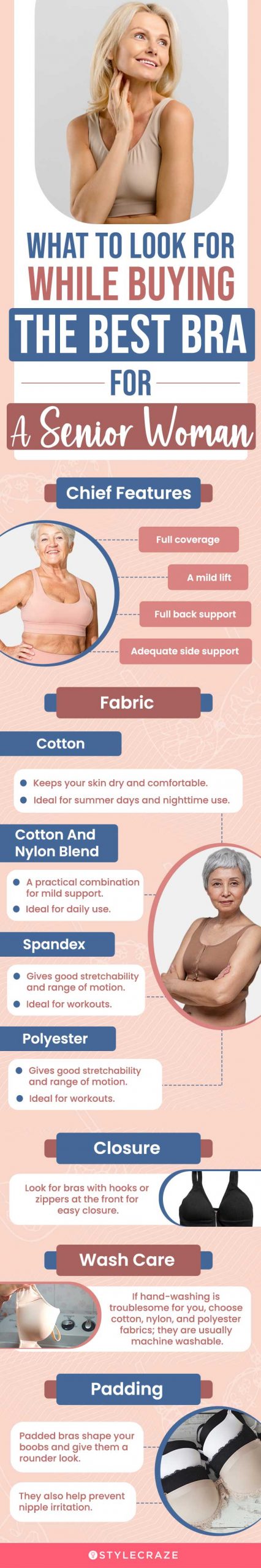 What To Look For While Buying The Best Bra For A Senior Woman (infographic)