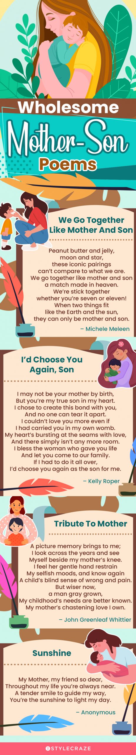 wholesome mother son poems (infographic)