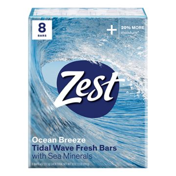 Zest Ocean Breeze Deodorant Bar Soap