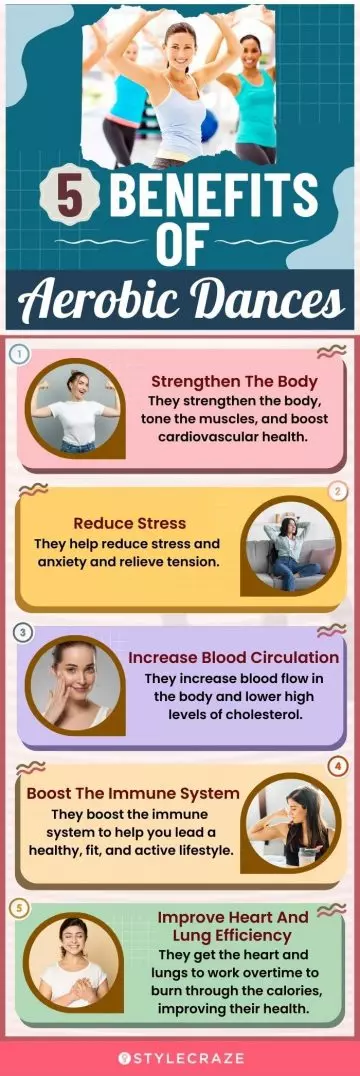 5 benefits of aerobic dance (infographic)