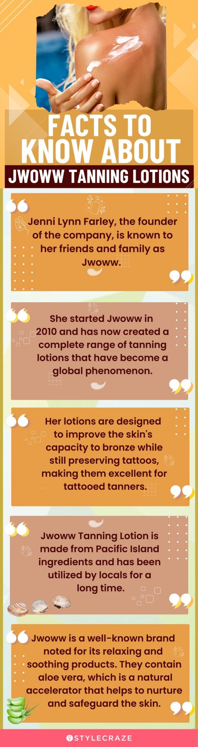 Facts To Know About Jwoww Tanning Lotions (infographic)