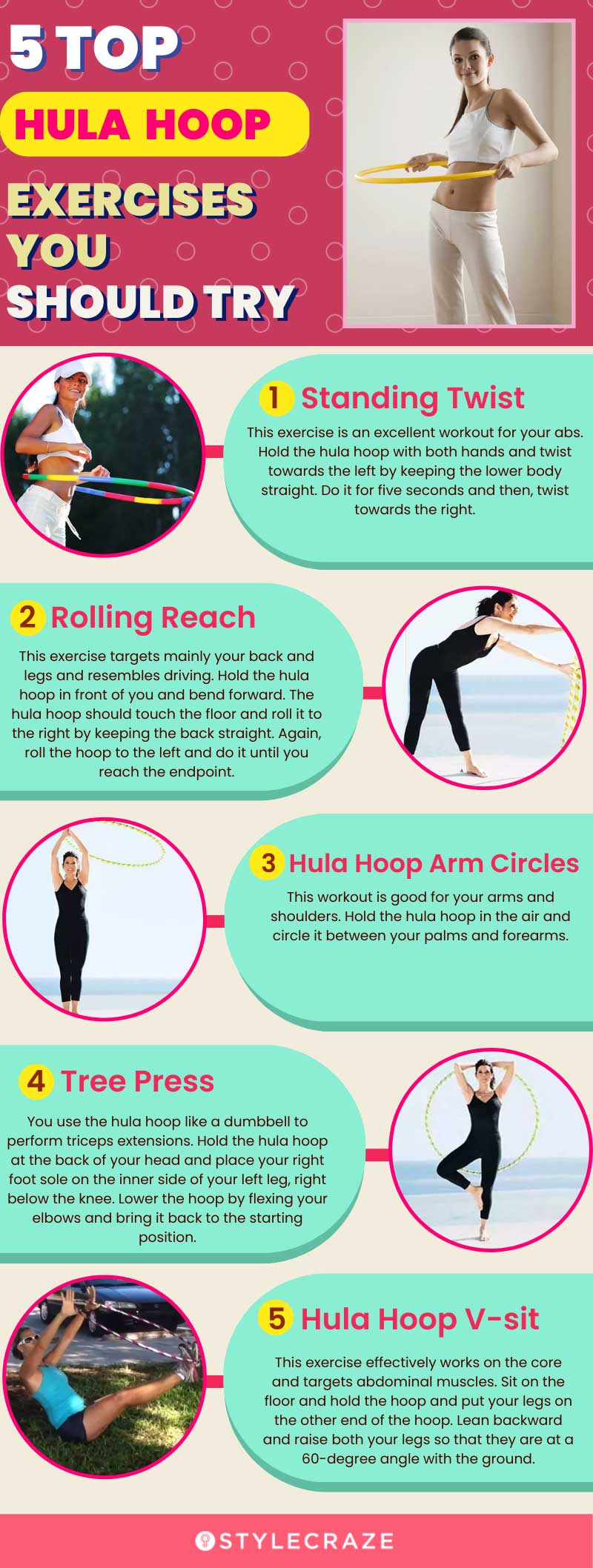 5 top hulahoop excercises you should try (infographic)