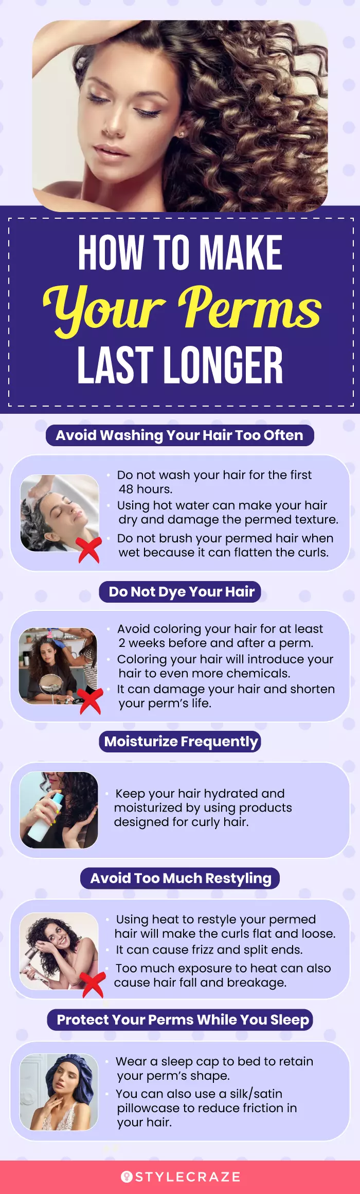 How To Make Your Perms Last Longer (infographic)
