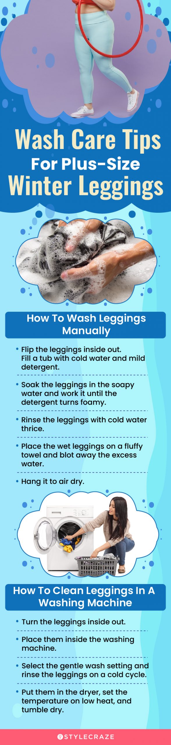 Washing Tips For Plus-Size Winter Leggings (infographic)
