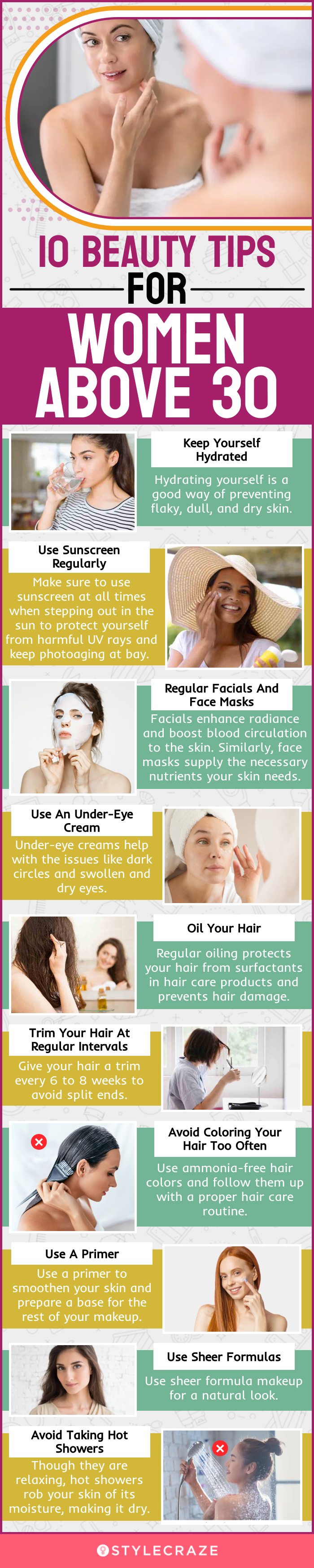 Top 30 Beauty Tips For Women Over 30