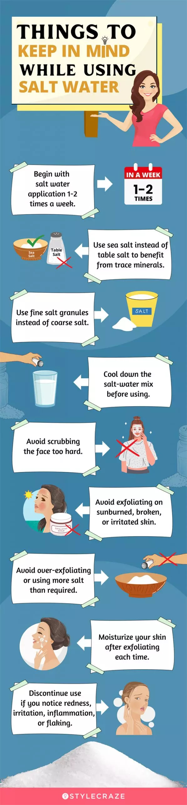 things to keep in mind while using salt water (infographic)